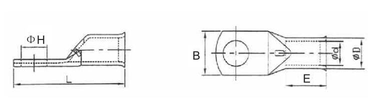 SCB Bell-Mouth Copper Cable Lug