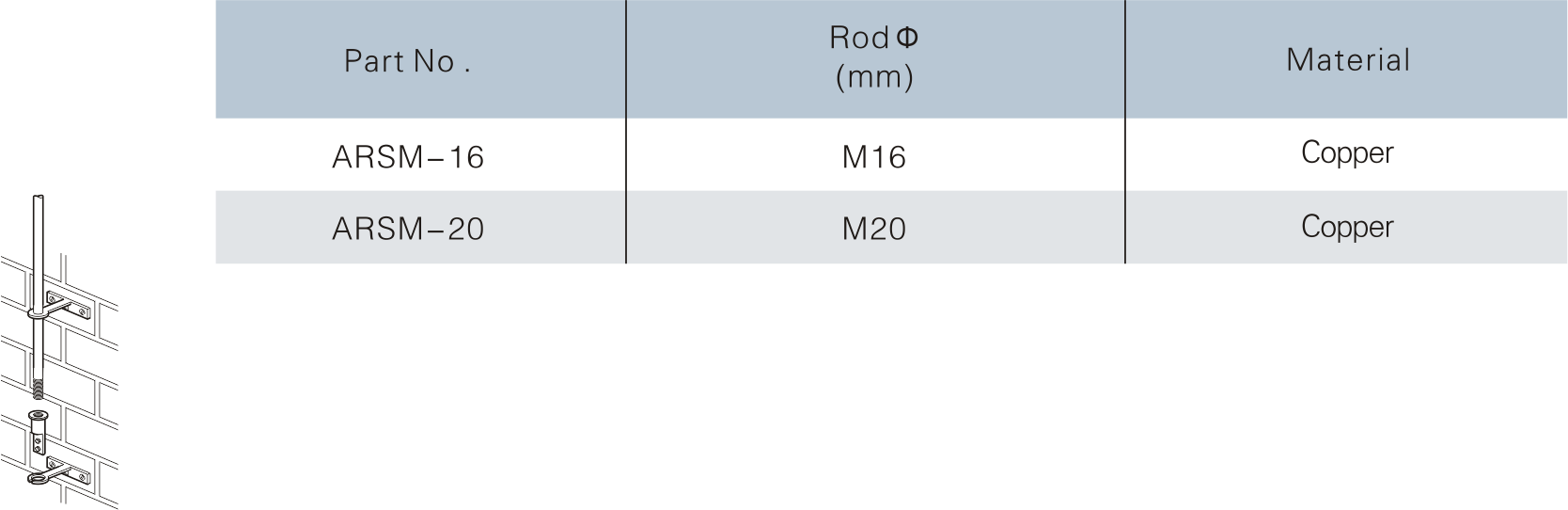 Side Mounting Air Rod Bracket