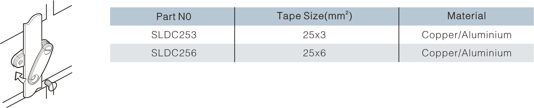 Swing Lid DC Tape Clip