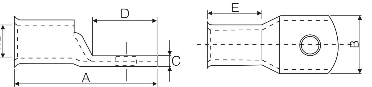 Bell Mouth Copper Cable Lug