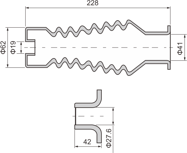 SILICON RUBBER BUSING BOOT